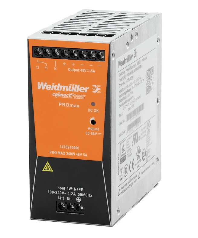 02_12_2022_15_26_11_1478130000_Weidmuller_PRO_MAX_240W_24V_10A 1478130000 Weidmuller - PRO MAX 240W 24V 10A - Image 1